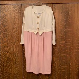 Personal identity maternity dress fancy cream NWT